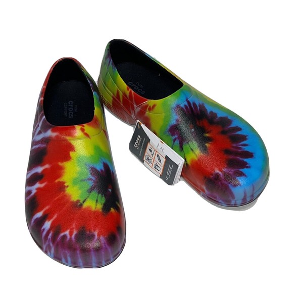 Men Crocs On the Clock Graphic Work Slip-On Colorful 205383-90H Size 11 main image 13